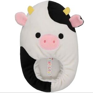 Squishmallows Original KellyToy Connor Cow Kids Boys Girls Unisex Slippers NWT‎